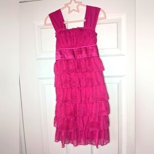 My Michelle Girl's Size 7 Sparkly Pink Dress.